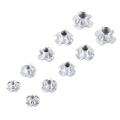 M3 M4 M5 M6 M8 M10 M12 Zinc Plated Four Claws Nut Speaker T-Nut Blind Pronged Insert Tee Nut Furniture Hardware 5/10/20/50PCS