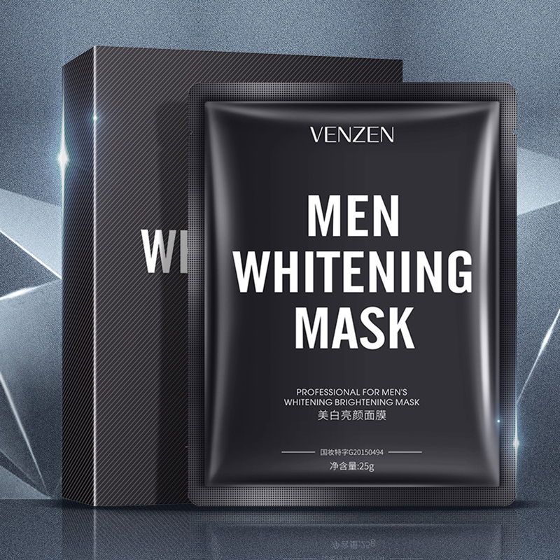 10 Pcs Moisturizing Refreshing Oil Control Facial Mask For Men Care Repairing Whitening And Brightening Elastic Firm Skin