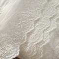 One Meter Floral Embroidered Wave Edge Cotton Lace Ribbon DIY Apparel Sewing & Fabric 75mm Width Beige Lace Trim