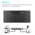 Newest 8 Ports High Speed Gigabit Network Switch 10/100/1000Mbps Ethernet Smart Switcher High Performance with DC Power Adapter