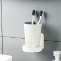 Bathroom Toothbrush Holder Frosted Glass Single Cup Tumbler Holders Bath Cups Simple Wall Mount Toilet Accessories