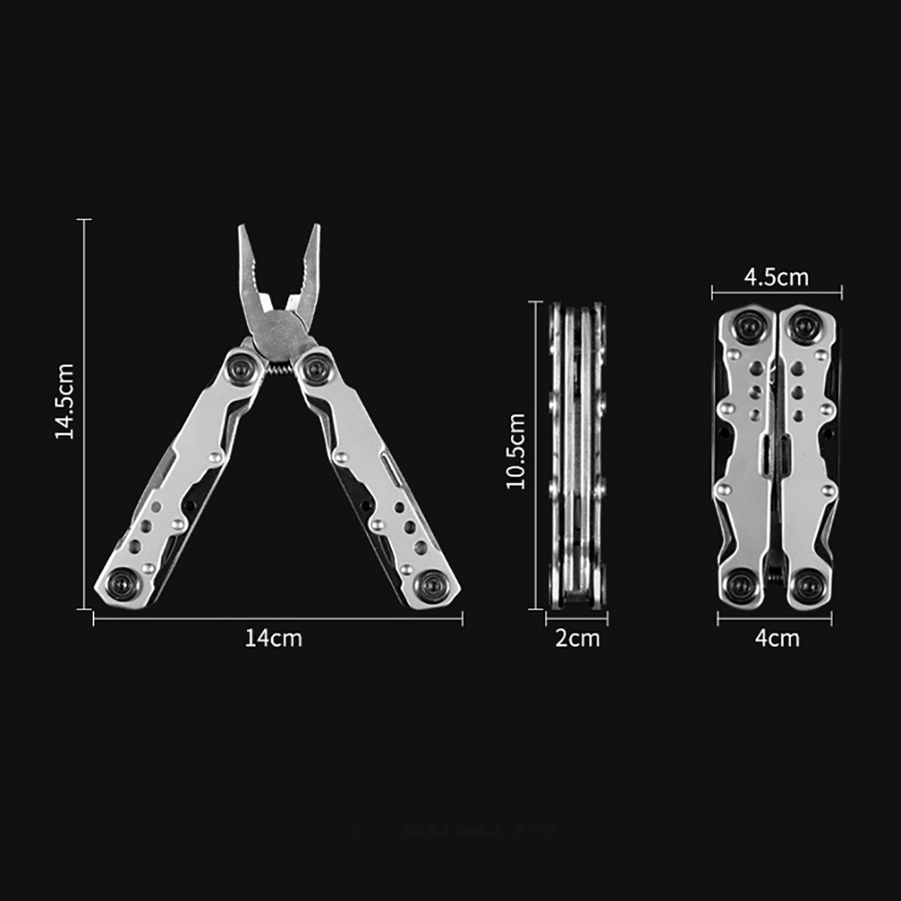 Plier Tool In One Hand Tool Screwdriver Kit Portable Stainless Multitool Fold Folding Knife Pliers Long Nose