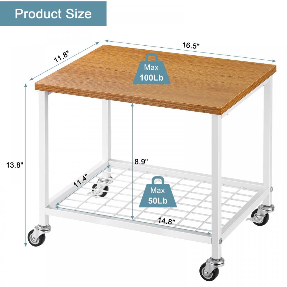 Rolling Printer Cart For Office
