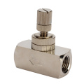 1/4''brass needle regulating valve flow control metering valve regulating proportion valve switch pure water machine