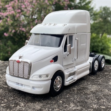 Diecast 1:32 Scale Heavy Cargo Container Truck Transporter Tractor Head Alloy Simulation Model Metal Collection Display Ornament