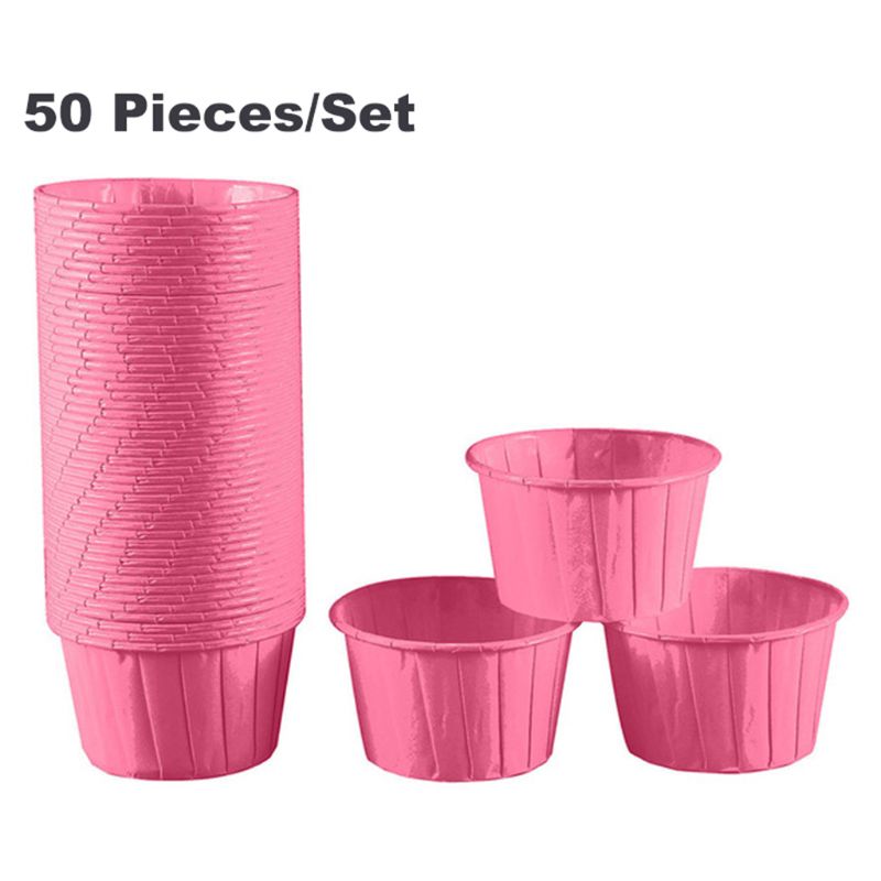 50pcs Muffin Cupcake Paper Cup Oilproof Cupcake Liner Baking Cup Tray Case Wedding Party Cassettes Cupcake Wrapper