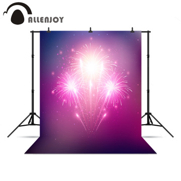 Allenjoy photocall New Year fireworks pink beautiful firecrackers bright backdrop for photo shoots backgrounds for photography