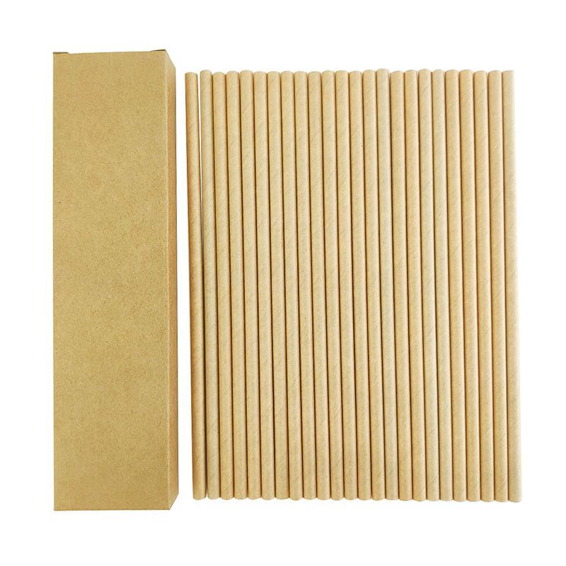 24pcs in pack Paper Straws Disposable Foil Striped Drinking Straws Biodegradable Cocktail Paper Straws Drink Tool EOC Single Use