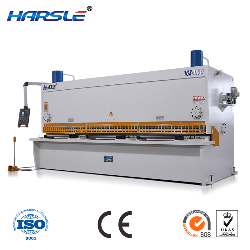 Adjustable angle Guillotine hydraulic scrap shearing machinery