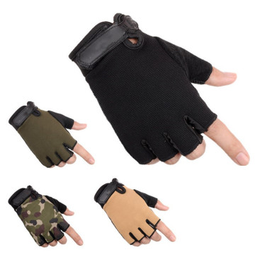 Howfits Men Women Kids Outdoor Tactical Gloves Special Army Half Finger Fingerless Military Shooting Gloves