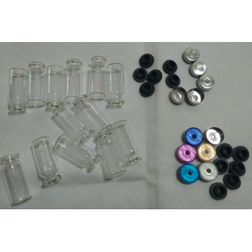 500pcs/lot 10ml Vials With Rubber Stopper Flip Off Caps Or Al Caps Glass Bottles