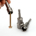 65mm Length Electric Power Magnetic Screwdriver Nut Driver Set Impact 1/4" Hex Shank Metric Wrench Socket Bit Crv 6-24mm