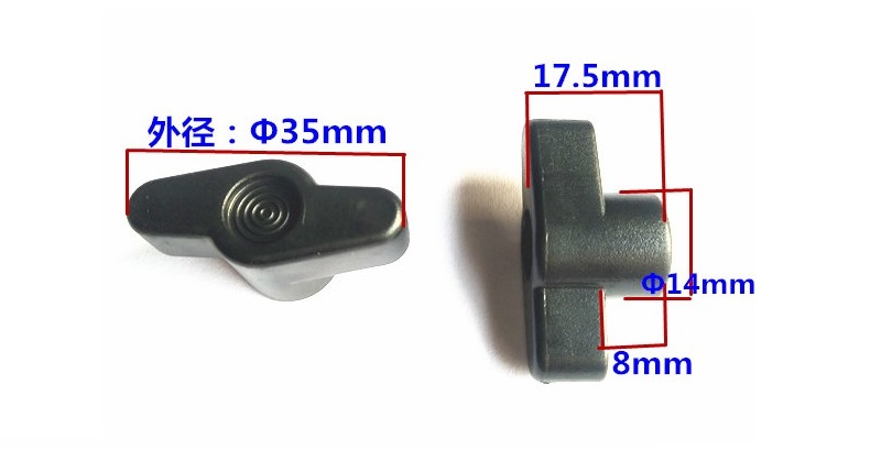 5pcs m4 m5 m6 m8 hand adjusting nut /Bakelite T Type Plastic Head Handle Thumb nuts Wood Plum Bolt