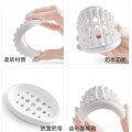 New Hot Sell Silicone Non-slip Soap Holder Dish Bathroom Shower Storage Plate Stand Hollow Dishes Openwork Soap Dishes