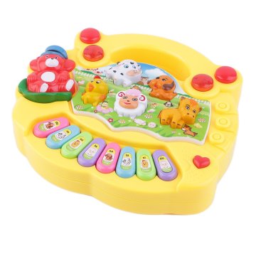 Kids Electronic Organ Musical Educational Piano Animal Farm Developmental Music Piano Toy Gift For Baby Child Birthday drop ship