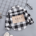 DIIMUU Spring&Autumn Fashion Kids Baby Boys Cotton Shirt Child Boy Plaid Shirts Clothing Children Casual Tops Clothing