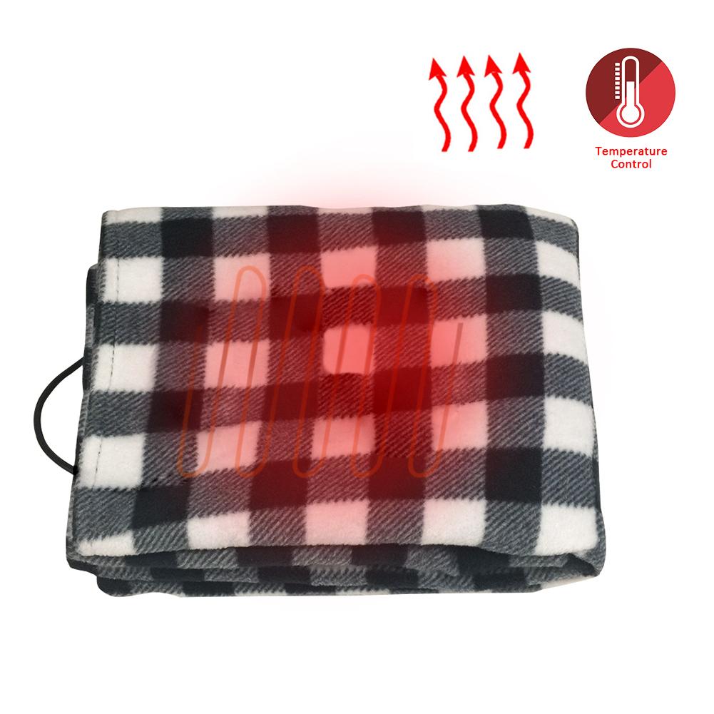 145*100cm Car Heating Blanket Autumn And Winter Car Electric Blanket #4O