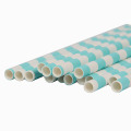Annular blue Straws 100x Degradable Kraft Paper Suction Tube For Party Baby Wedding Shower Decoration Gift Party Event Supply