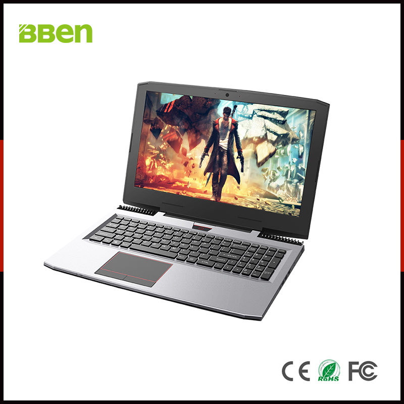 BBEN G16 Laptop Intel i7 7700HQ Nvidia GTX1060 GDDR5 16G RAM + 256G SSD + 1T HDD RGB Backlit Keyboard 15.6'' IPS Game Computer