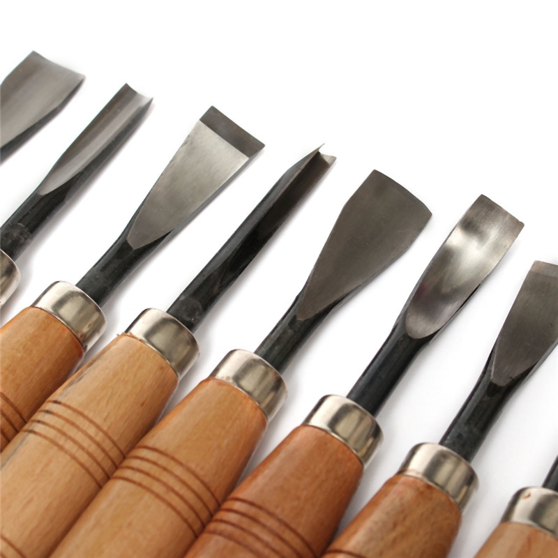 8Pcs/Set Bird Dry Hand Wood Carving Tools Chip Detail Chisel Set Knives Tool