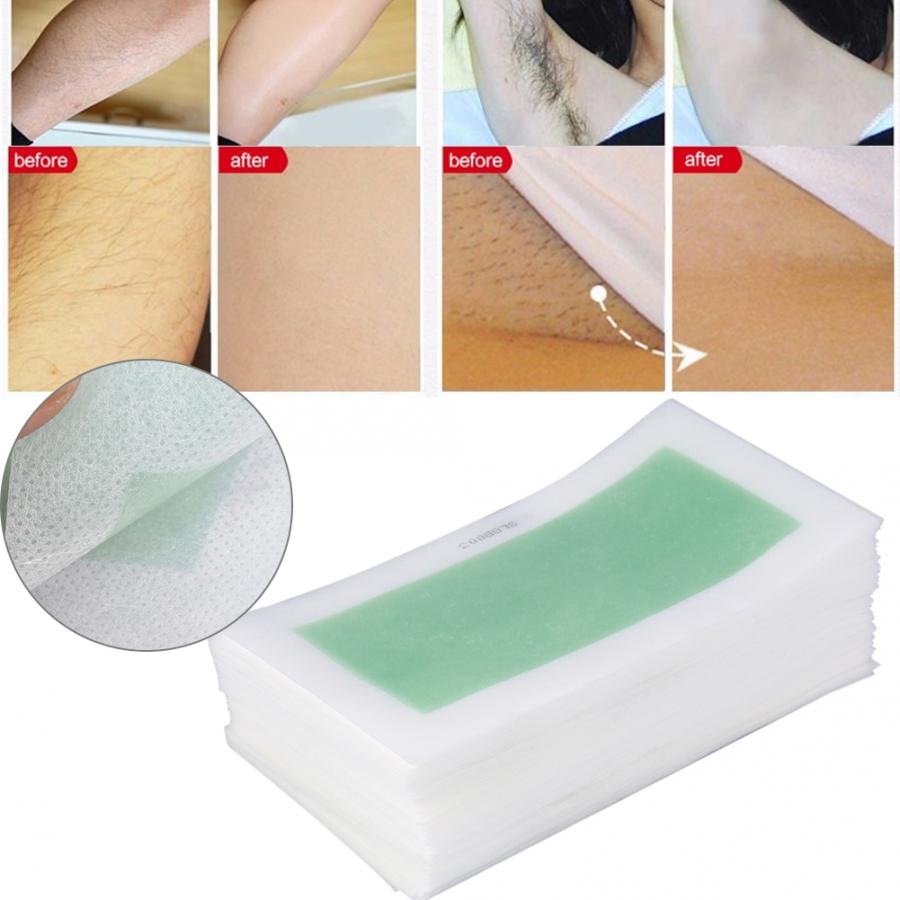 Depilation Strips Depilatory Paper, 10Pcs/Set Leg Arm Armpit Hair Removal Depilatory Nonwoven Epilator Waxing Strip Cold Wax
