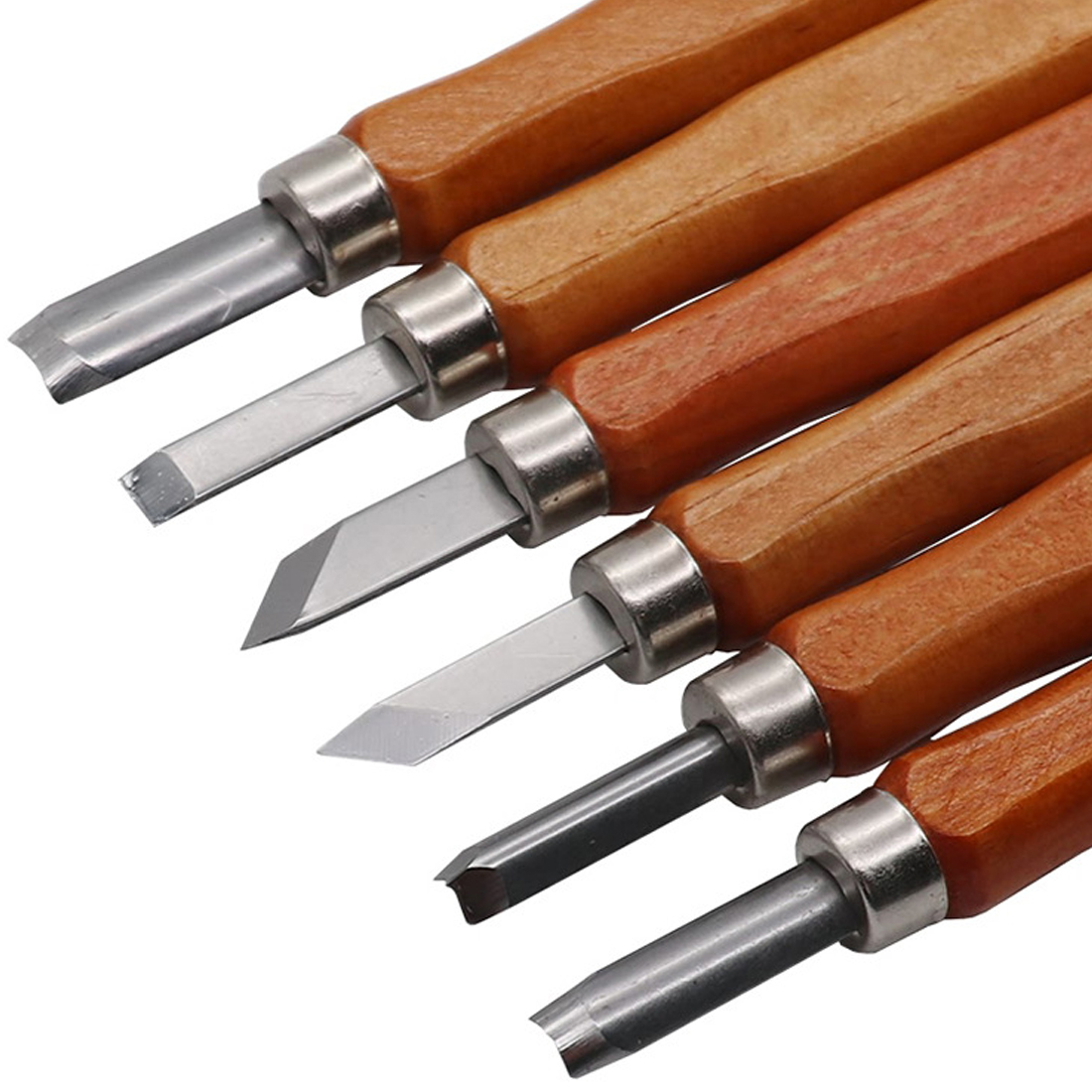 Hot Sale 12pcs Wood Carving Tools Set Chisel Gouges Woodcut Knife Scorper Hand Cutter for Arts Crafts DIY Tools Woodworking Tool