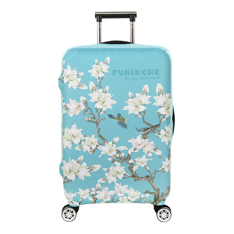 Women's Flowers Pattern Luggage Cover Men Protect Dust Case Trolley Suitcase Covers Essential Elasticity Case Travel Accessories