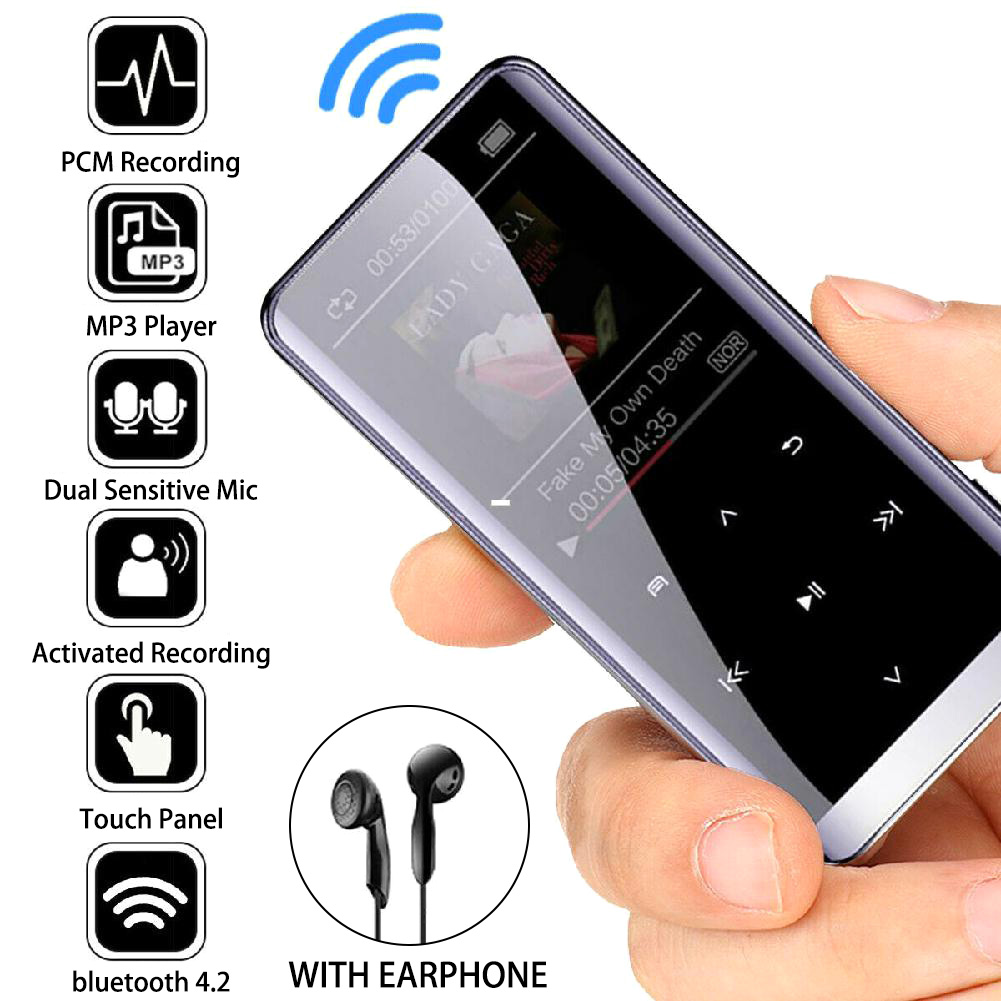 MP4 player Bluetooth M13 Bluetooth MP3 Mini MP4 8G/16G/32G lossless HIFI full touch screen portable new MP5 music player Walkman