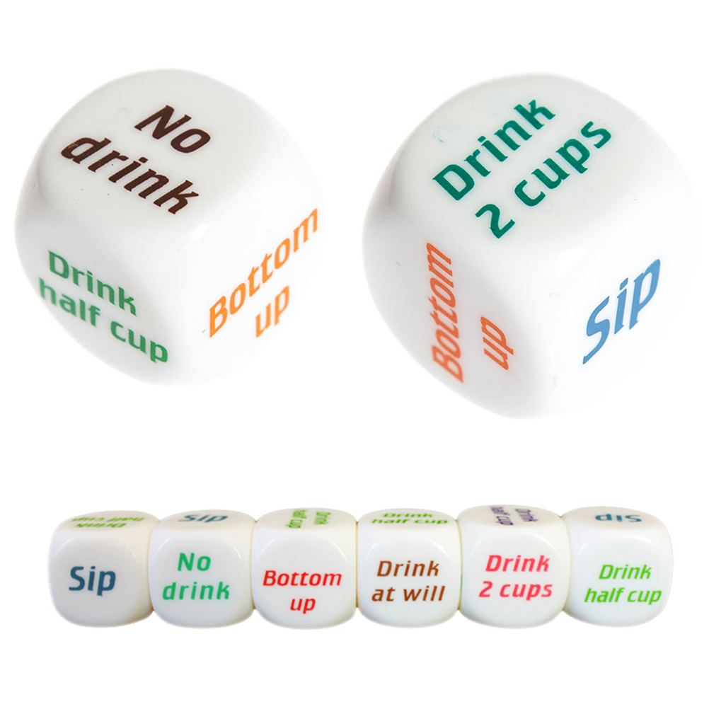20mm/25mm Adult Party Game Playing Drinking Wine Mora Dice Games Gambling Drink Decider Dice Wedding Party Favor Decoration
