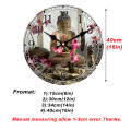 16 Inch Wall Clocks For Living Room Decorative Buddha Design Clock Silent Office Kitchen Home Wall Clocks No Ticking Horloge