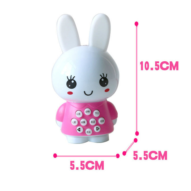 Mini Rabbit Candy Treasure Infant Early Childhood Story Machine Learning Machine Small Rabbit Ears Luminous Spirit Soft Worm