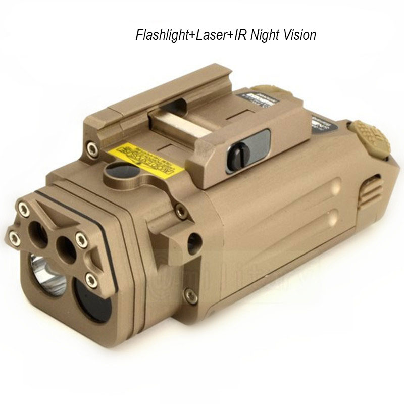 Outdoor Hunting Weapon Light With IR Light Waterproof LED Tactical Flashlight Fit 20mm Weaver Mount Rifle Lighting Tools