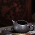 clay pot genuine hand-made raw ore Purple mud covered limestone ladle pot Brewing teapot Kungfu Teapot Tea Set Gift