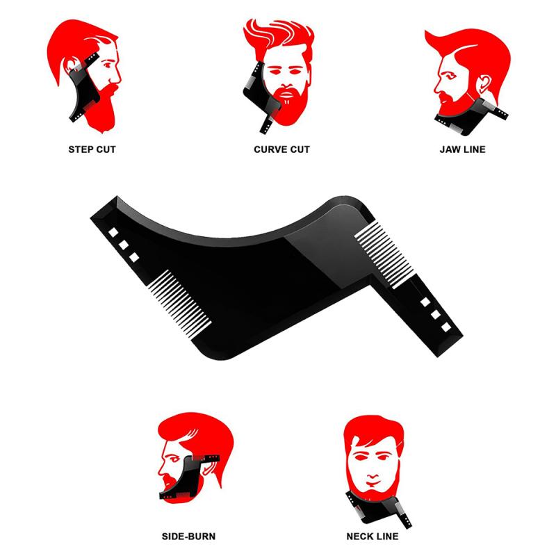 Beard Shaping Template Shower Salon Beard Shaving Shaving Shape Style Styling Comb Mustache Comb Care Brush Tool