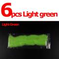 6pcs light green