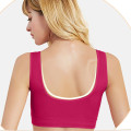 Women Yoga Sports Bras Seamless Fitness Solid Padded Sport Bra Cotton Stretch Workout Vest Gym Running Sport Brassiere Tops#40