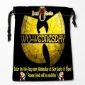New Arrival Wu Tang Drawstring Bags Print 18X22CM Soft Satin Fabric Resuable Storage Storage Clothes Bag Shoes Bags