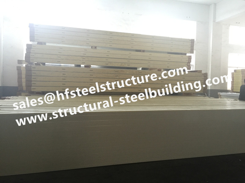 Fire resistant PU sandwich panel with color coated for blast room