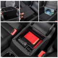 Car Central Armrest Storage Box Auto Container Glove Organizer Case for VW Tiguan Mk2 2016 - 2020 for Tarraco 2019 2020
