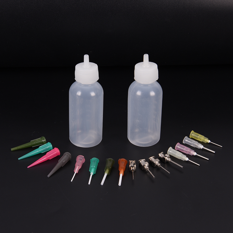 1 Set Plastic Body Art Tattoo Applicator Bottle Nozzle Drawing Making Kit 30ml