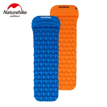 Naturehike Outdoor Inflatable Cushion Sleeping Bag Mat Fast Filling Air Moisture proof Camping Mat With Pillow Sleeping Pad