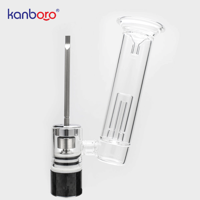 Kanboro 510 Nail V3 ENail with Quartz/Titanium/Ceramic Dish Dry Herb Wax Concentrate Glass Filter Dab Rig E Nail for 510 Mod