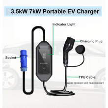 3.5kW 7kW AC Portable Car Charger Customized