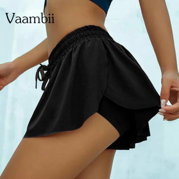 Gym Yoga Skort Sports Shorts For Women Short Woman Workout Skorts Shorts Women's Breeches Woman Loose Oversize Skirt Shorts