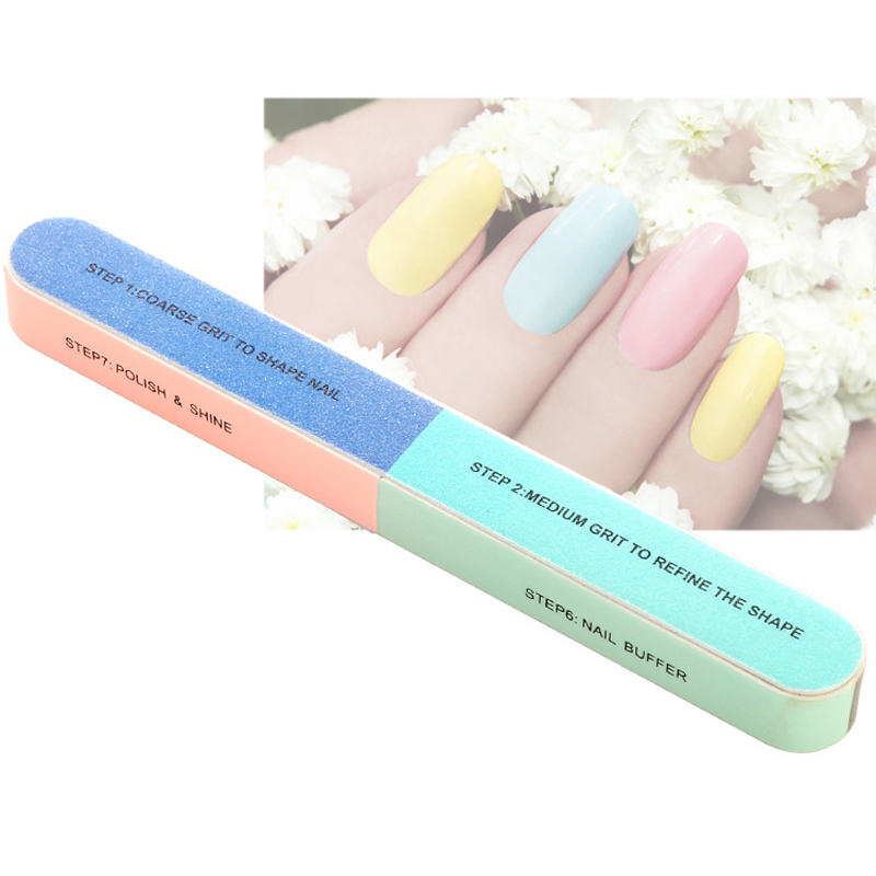 1Set NailFile Buffer Block Nail Sponge Sanding Block Nail Buffer File for UV Gel Polish Pedicure Tool Nail Art Manicure Supplies