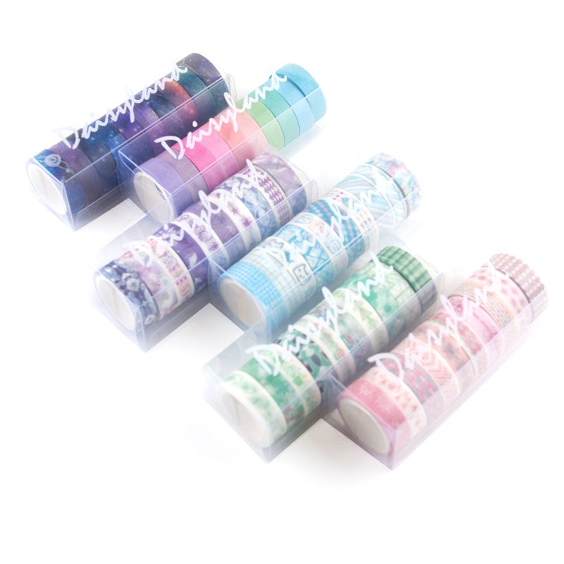 10 pcs/lot Rainbow starry sky mini Washi Tape Adhesive Tape DIY Scrapbooking Sticker Label Japanese Masking tape