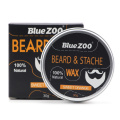 New 1 Box 30g Natural Organic Facial Beard Wax Beard Care Cream Tasteless Sandalwood Orange Eucalyptus 4 Taste Choice TSLM2