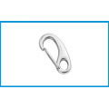 2PCS Boat Marine Stainless Steel Egg Shape Spring Snap Hook clips Quick Link Carabiner Buckle eye shackle Lobster Claw outdoor