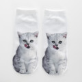 Baby Girls Boys Socks Boys Cartoon 3D Printing Cat Socks For Unisex Christmas Gift Cute Socks Cotton Low Ankle Kids Funny Sock
