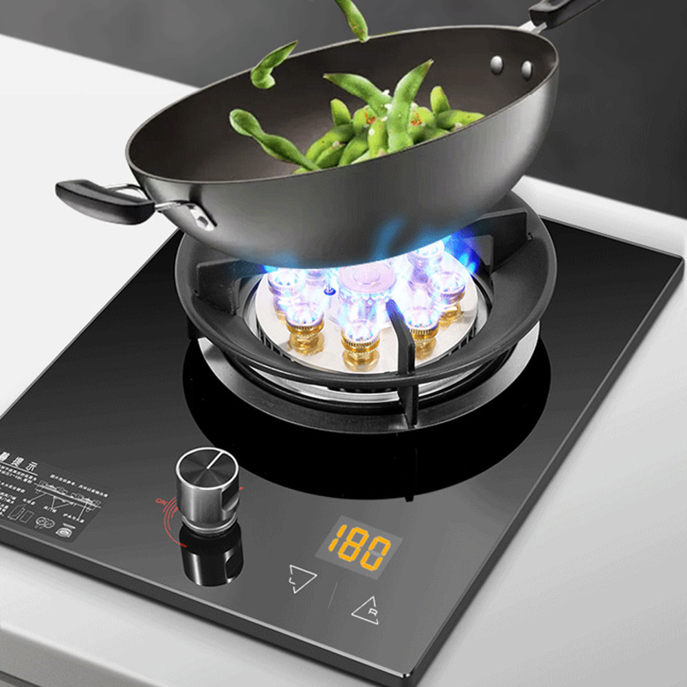 Kitchen Embedded Gas Stove Household Single Stove Cooktop Natural Gas Desktop Hot Stove Timed Liquefied Gas Cooktop